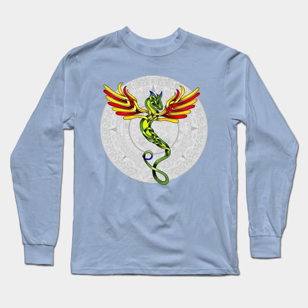 Quetzalcoatl Long Sleeve T-Shirt by KnotYourWorld4